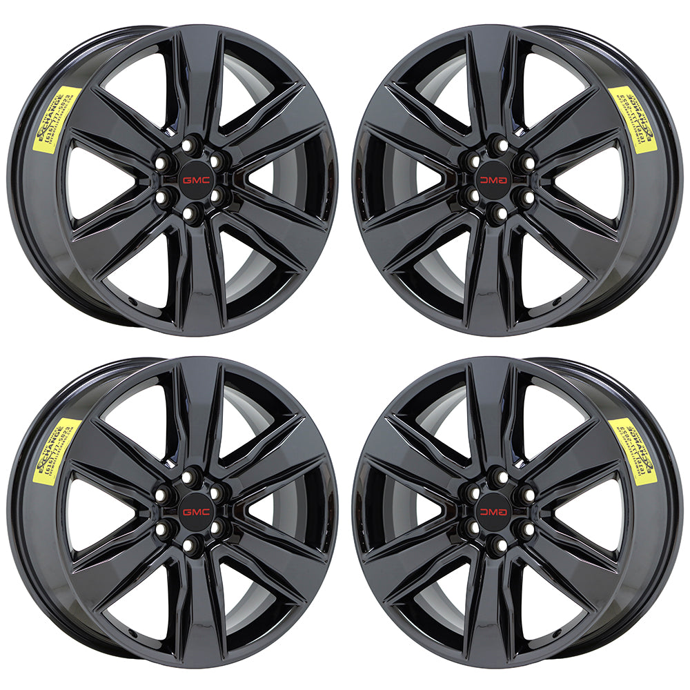 20" Cadillac XT5 XT6 Black Chrome wheels rims Factory OEM set 5799